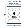 Avery Oval Scalloped Laser Multipurpose Labels, 2" x 3", White, 800/Box (19479399203)~#|#~9BB167F6-E66F-4BF9-BB53529D469EF934_sc7