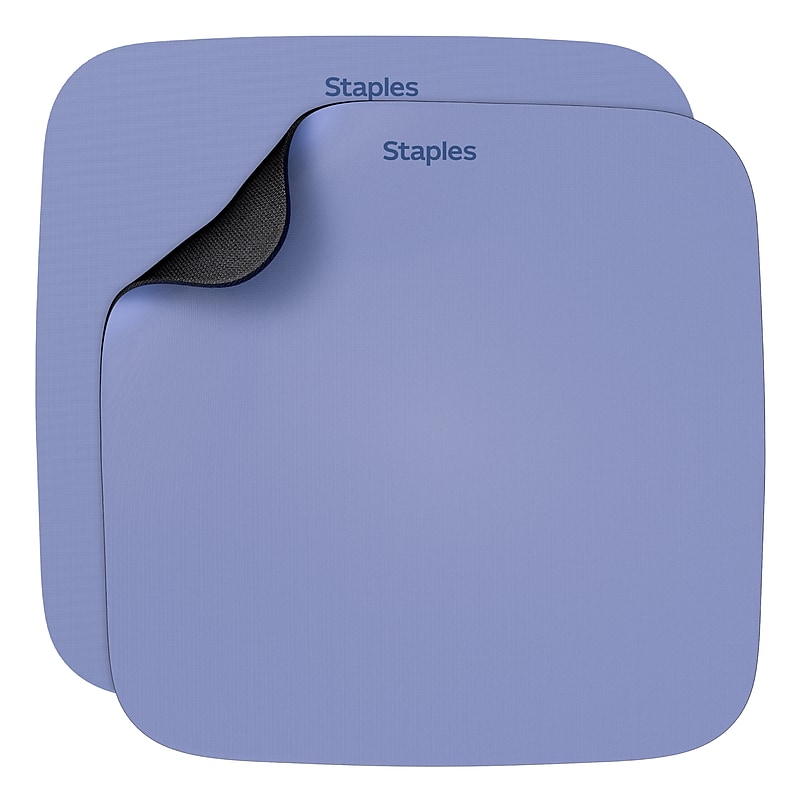 Staples TECH Non-Skid Mouse Pad, Lavender, 2/Pack (ST61815) image 1