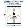 Avery Arched Integrated Cards, Matte Ivory, 100/Pack (19479399037)~#|#~9BB5815F-14C3-4785-868726FE36803490_sc7