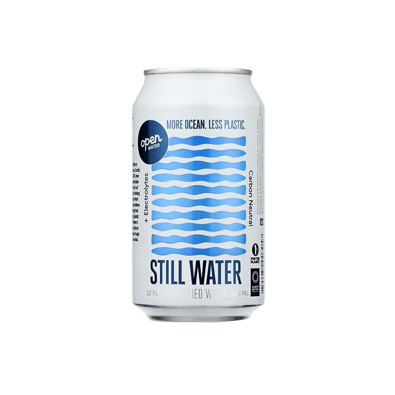 Open Water Still Canned Water with Electrolytes, 12oz, 12/Case (343-00002) image 1