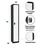AdirOffice 72" Single Tier Black and White Storage Locker, 4/Pack (ADI629-201-B-W-PKG-4)~#|#~9BBEBBDA-E32E-49A2-B2C7662A5D4CCE96_sc7