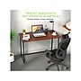 Eureka Ergonomic 43"W Computer Desk, Teak (CD006)~#|#~9BBF93B6-CC53-4DE7-8FAD3C55858E28F2_sc7