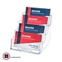 Staples 4-Tier Business Card Holder, 200 Card Capacity, Clear (16753-US)~#|#~9BBFE3C6-2F4F-4F08-84BACCF0F54F0641_sc7