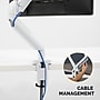 Fellowes Platinum Series Adjustable Arm, Up to 40" Monitor, White (8056201)~#|#~9BBFFA1A-E2A5-42E1-9414D92CD6F95069_sc7