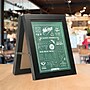 Excello Global Products Double-Sided Tabletop A-Frame Chalkboard and Menu Holder, 11" x 14", Black (EGP-MENU-AFRAME)~#|#~9BC0821F-FFDF-4533-B4726FAB443DDEEB_sc7