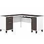 Bush Furniture Somerset 60"W L Shaped Desk with Storage, Storm Gray/White (WC81030K)~#|#~9BC36E97-6A5A-474B-AE740047E3A4DE6C_sc7