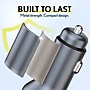 Overtime A40 54W Dual-Port USB-C and USB-A Car Charger with LED Voltage Display, Black (OCA40BK)~#|#~9BC40CBB-C10A-4822-83307DCD472717D8_sc7