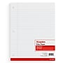 Staples® Wide Ruled Filler Paper, 8" x 10.5", White, 120 Sheets/Pack (ST37426D)~#|#~9BC57877-9AF1-4091-9CF4CA458246F87E_sc7
