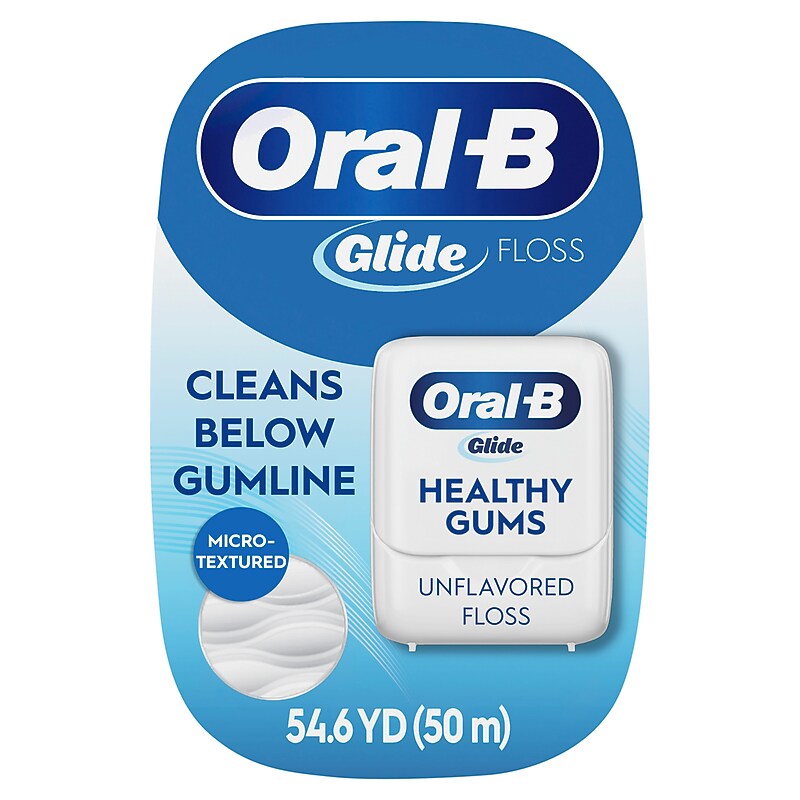 Oral-B Glide Healthy Gums Dental Floss, Unflavored, 50m (3700046953) image 1
