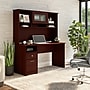 Bush Furniture Cabot 60"W Computer Desk with Hutch, Harvest Cherry (CAB042HVC)~#|#~9BC87877-B510-4D2A-9A7CE9991B8E3FE2_sc7