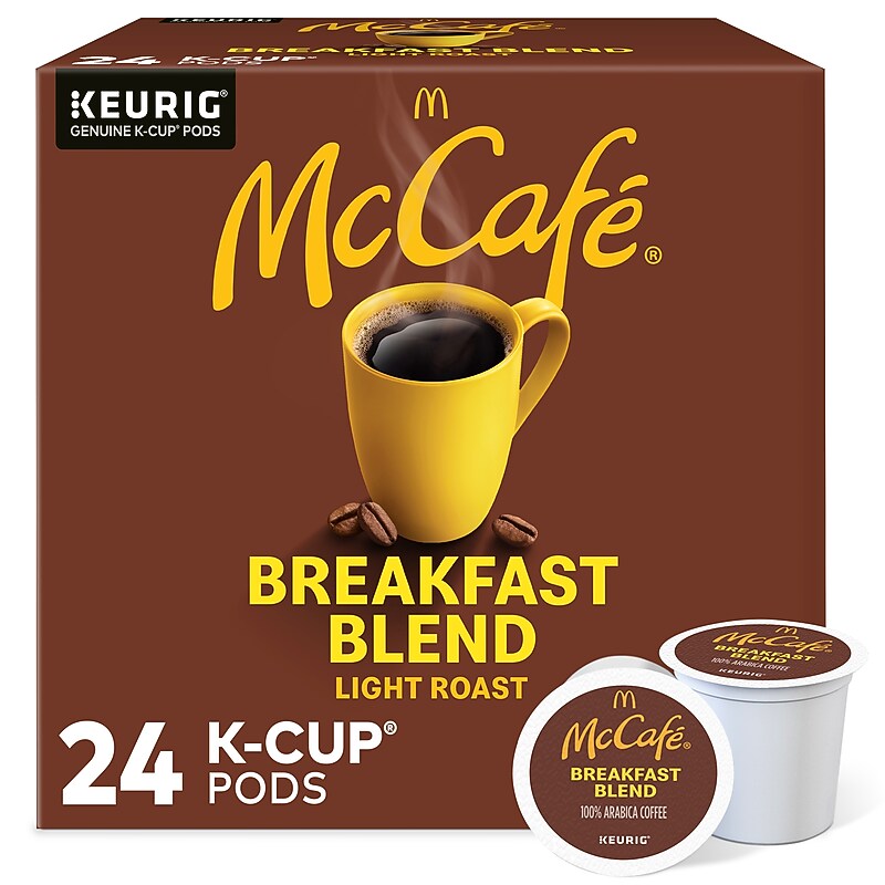 McCafe Breakfast Blend Coffee Keurig® K-Cup® Pods, Light Roast, 24/Box (5000201384) image 1