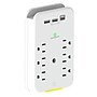 Power by GoGreen Wall Tap Surge Protectors Indoor/Outdoor Extension Cord, 6-Outlet, White (GG-62A1C)~#|#~9BCCE438-C910-4124-A23E495E45B6BA01_sc7
