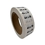 Nahanco 44 x 36 Plastic Size Marker, Black/White, 250/Roll (DSM-341)~#|#~9BCFF058-FBB2-439C-B897A1CAE41CD3C3_sc7