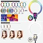 Bower Wireless Creator 12" Collapsible White & RGB Ring Light, Black (BWRWACOLRGB12)~#|#~9BD0D8C6-0A16-4FD6-B961621BB145B274_sc7