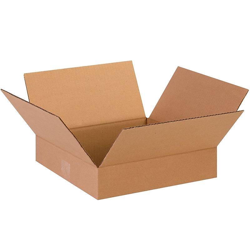 13" x 13" x 3" Shipping Boxes, 32 ECT, 25/Bundle (13133) image 1