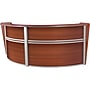 Regency Marque 124.5"W Curved Reception Desk Workstation, Cherry (77292CH)~#|#~9BD6315A-B8DB-4608-9698F268062638FB_sc7