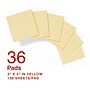 Staples Recycled Notes, 3" x 3", Sunshine Collection, 100 Sheet/Pad, 36 Pads/Pack (S-33YR36)~#|#~9BD9840A-ECD2-4BD5-B1C604B5A7D7B3FF_sc7