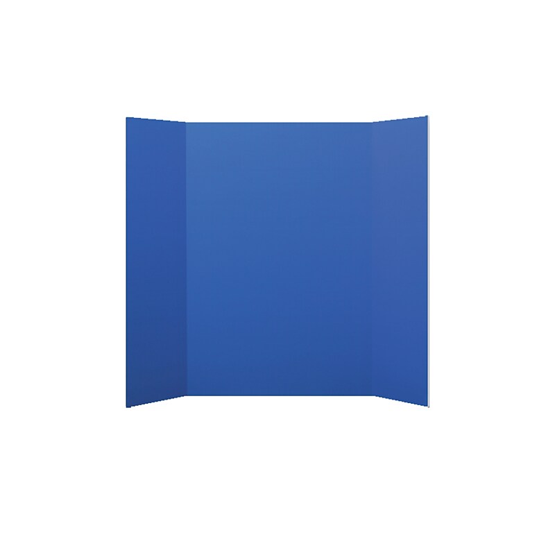 Flipside Tri-Fold Foam Board, 48" x 36", Blue, 3/Pack (30085-3) image 1