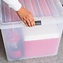 Iris 132 Qt. Latch Lid Storage Box, Clear (100251)~#|#~9BE3B171-EC66-4844-81754C257A62E9B8_sc7