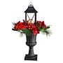 Nearly Natural 33" Holiday Christmas Berries & Poinsettia with Large Lantern and LED Candle Set in a Decorative Urn (A1864)~#|#~9BE83D9A-8BA8-4845-8F8094B33B512409_sc7