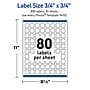 Avery Square Laser Multipurpose Labels, 0.75" x 0.75", White, 800/Pack (19479399464)~#|#~9BEA9C79-5CF1-4D42-A84040B14D87FA4C_sc7