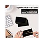 Better Office 2" x 3.5" Matte Black/Gold Table Tent Place Card, 100/Pack (64647-100PK)~#|#~9BEE8F9D-FC73-4E00-8B0F1386A5C017FA_sc7