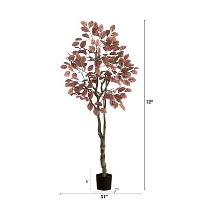 Nearly Natural 6' Autumn Dogwood Artificial Fall Tree - Thumbnail 2