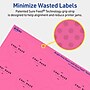 Avery Laser/Inkjet Round Multipurpose Labels, 1.5" Dia., Bright Pink, 1600/Box (94506)~#|#~9BEF6226-8CAF-4306-A4AE34D197624B94_sc7