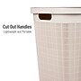 Mind Reader 15.85-Gallon Hamper with Lid, Plastic, Ivory (60FABHAMP-IVO)~#|#~9BF024EF-28E6-4E71-96BEBC6A7970237B_sc7