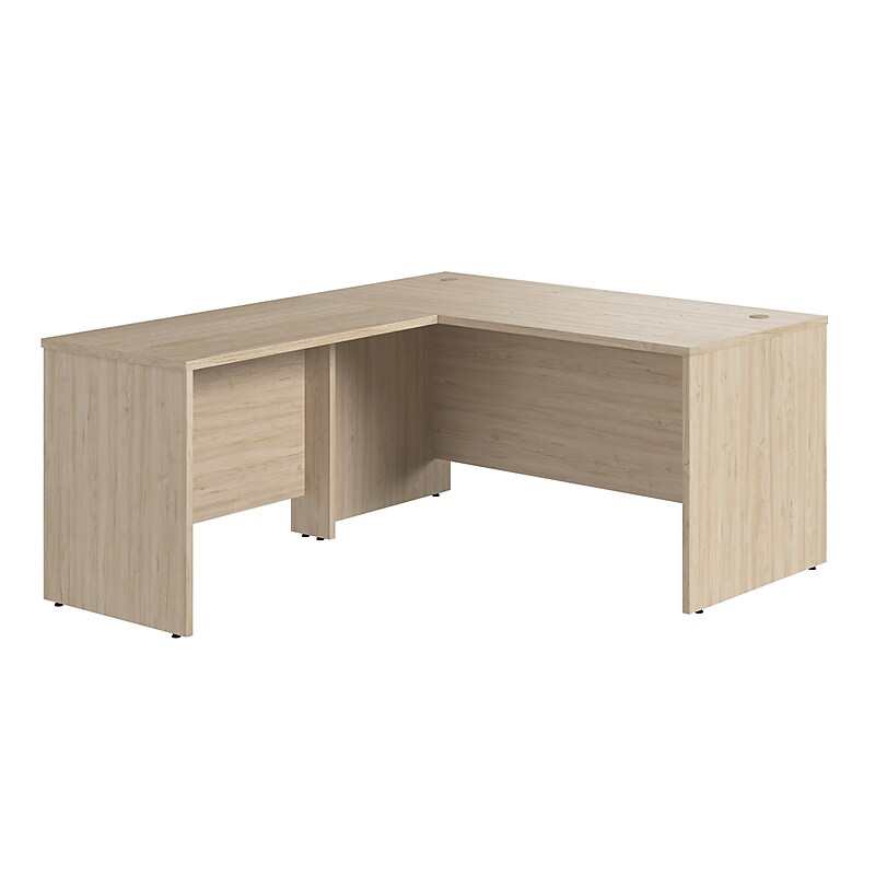 Bush Business Furniture Studio C 60"W L Shaped Desk with Return, Natural Elm (STC050NE) image 1
