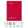 Staples 1-Subject Notebooks, 8" x 10.5", Wide Ruled, 70 Sheets, Red (ST24007C)~#|#~9BF4F243-477B-4001-AE4AA05F406595BD_sc7