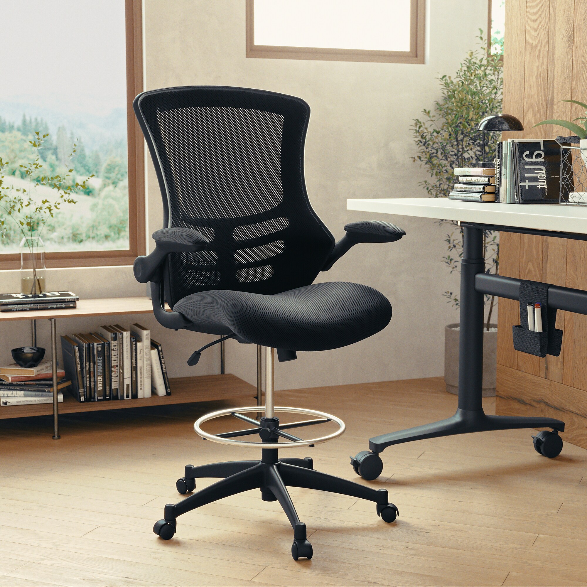 Flash Furniture Mid-Back Design Mesh Task Chair, Black (BL-X-5M-D-GG) Sansujyuku sansujyuku.com