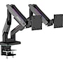 MSI MPG Aluminum Full-Motion Dual Monitor Desk Mount with RGB LEDs,  Up to 35", Matte Black & Painted Gray (MT201DR)~#|#~9BF5A6C8-E2D7-43F6-AC242728F82C6075_sc7