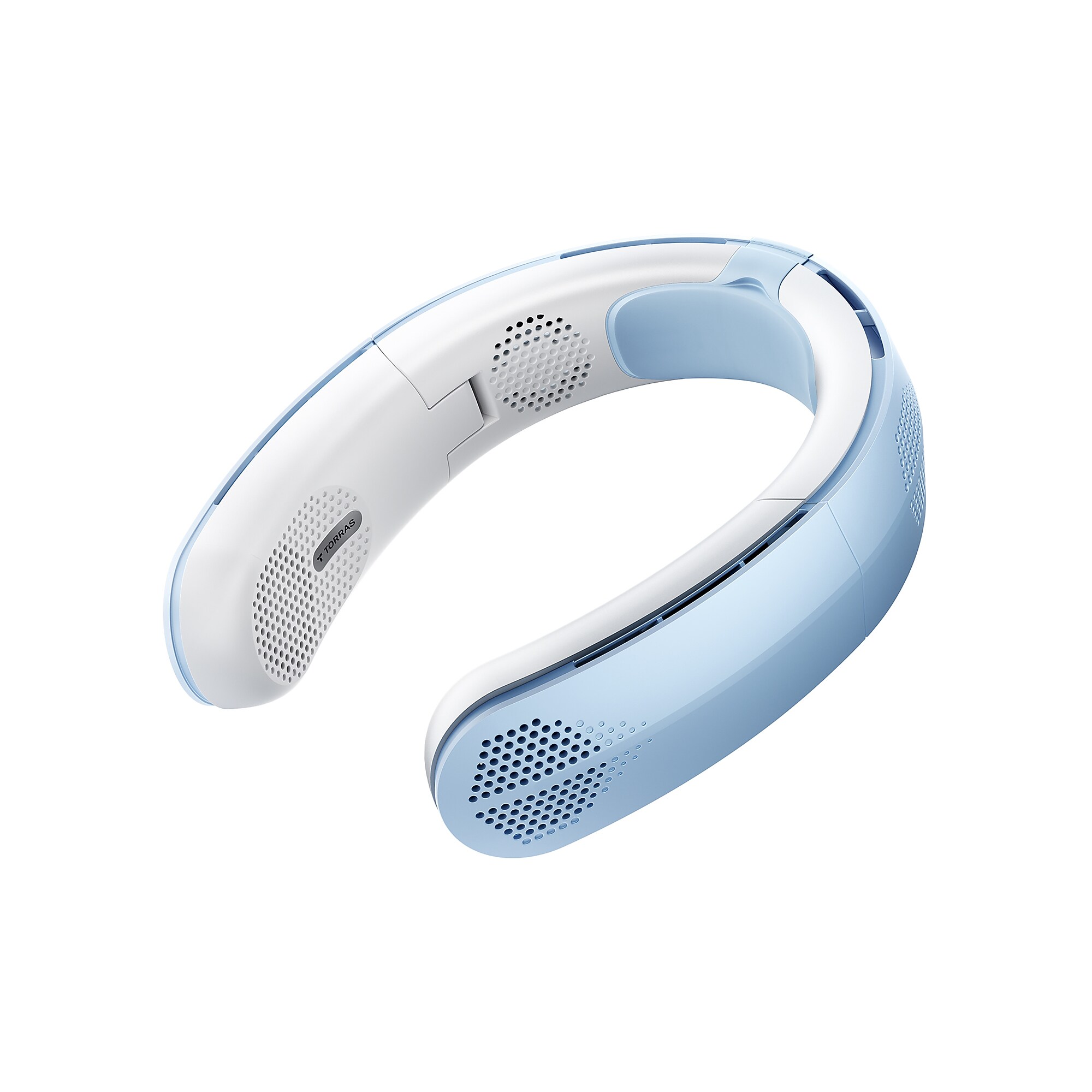 TORRAS COOLiTE Portable Foldable Neck Fan with 4,000-mAh Battery, 4-Speed, Light Blue (X00FG2D002) Sansujyuku sansujyuku.com
