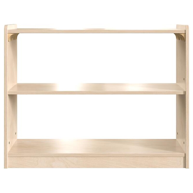 Flash Furniture Bright Beginnings 2-Section Storage Unit, 24.5"H x 31.5"W x 11.75"D, Brown (MK-KE23919-GG) image 1