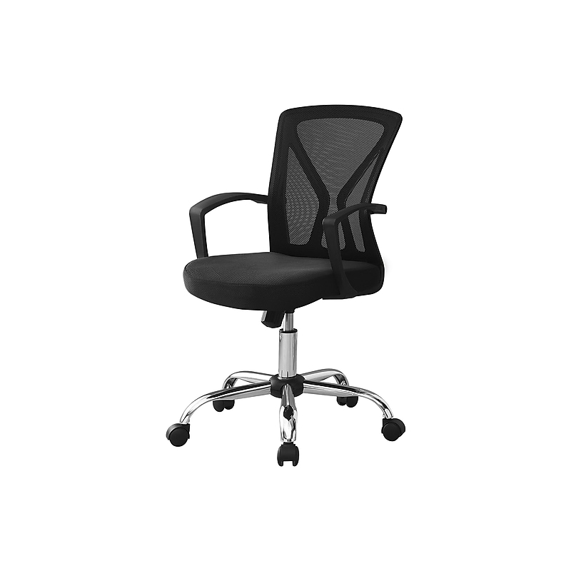 Monarch Specialties Inc. Ergonomic Mesh Swivel Computer and Desk Chair, Black (I 7460) image 1