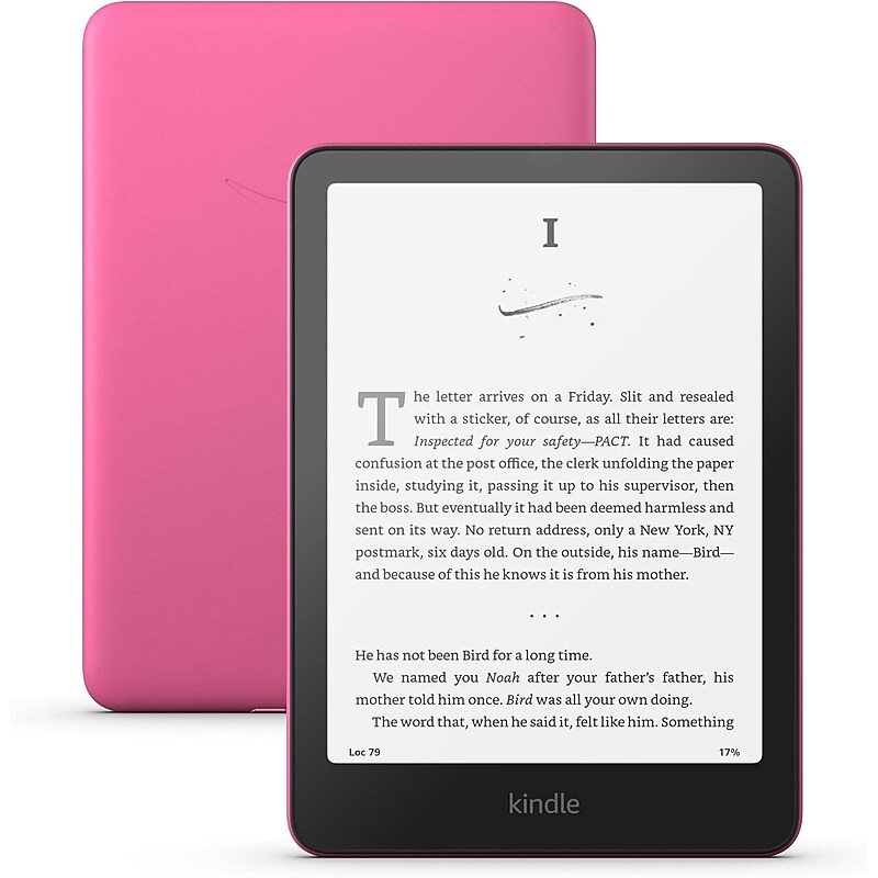 Amazon Kindle Paperwhite, 7” Waterproof E-Reader, Raspberry (B0CFPTK5JG) image 1