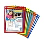 C-Line Reusable Dry Erase Pockets, Assorted Colors, 10/Pack, 5 Packs/Carton (CLI40610CT)~#|#~9C08F491-E18F-4AE6-8C633786E3C822DD_sc7