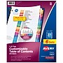 Avery Ready Index Table of Contents Paper Dividers, 1-31 Tabs, Multicolor, 6 Sets/Pack (11831)~#|#~9C092762-BE46-44A9-B64A8E24F37FD5F1_sc7