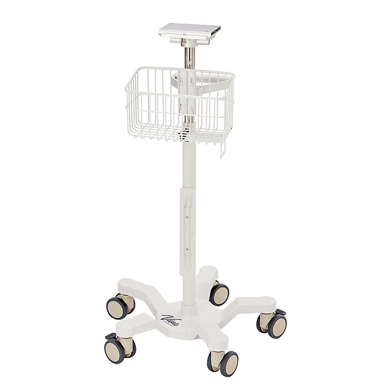 Viva Comfort Universal Vital Sign Monitor Mobile Stand with Mounting Plate, White (ADIME912-C-MP-08-MK) image 1