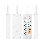 j5create 6-Outlet 3-USB Port Surge Protector, 5.9', White (JUPAC6365)~#|#~9C189415-37DE-4D7C-8104D2E230685A05_sc7