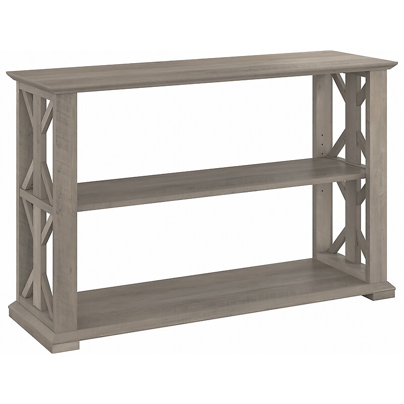 Bush Furniture Homestead 47" x 16" Console Table with Shelves, Driftwood Gray (HOT248DG-03) image 1