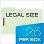 Pendaflex 30% Recycled Heavy Duty Pressboard Classification Folder, 3" Expansion, Legal Size, Light Green, 25/Box (PFX17187)~#|#~9C24F9D0-3F1F-4E69-96CA7939DB33C223_sc7