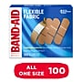 Band-Aid Brand Flexible Fabric Adhesive Bandages, 1" x 3", 100/Box (4444)~#|#~9C259778-D2F4-4374-870A5541C05612A6_sc7