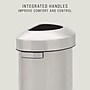 Rubbermaid Refine Stainless Steel Indoor Trash Can with Open Lid, 16 Gallon, Silver (2147550)~#|#~9C2B5425-B754-4AA5-A21D911E0BBF8570_sc7