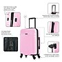 DUKAP Inception 22.04" Hardside Suitcase, 4-Wheeled Spinner, TSA Checkpoint Friendly, Pink (DKINC00S-PNK)~#|#~9C2BB816-D6A2-48EC-A57FCFA736B5CCFA_sc7