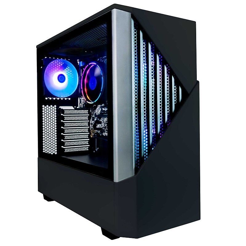 Periphio Reaper Gaming Desktop Computer, AMD Ryzen 7, Radeon Vega 8, 16GB RAM, 2TB SSD, Windows 11 Home image 1