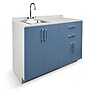 Viva Comfort 36.32'' H x 48" L Medical Cabinet with Left Sink, 4-Doors, 2-Drawers, Blueberry (902BASE48LSBL)~#|#~9C2EBDB4-588C-4E9B-B5C4A27FACB7117D_sc7