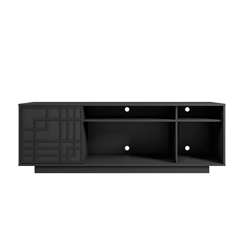 Techni Mobili Contemporary TV Stand, Screens Up to 70", Black (RTA-945TV-BK) image 1