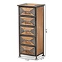 Baxton Studio Laurel 32"H Storage Cabinet, 5-Drawers, Grey/Oak Brown (182-11735-HiT)~#|#~9C356D4B-7092-4DC8-B432DB0833A7FFE0_sc7